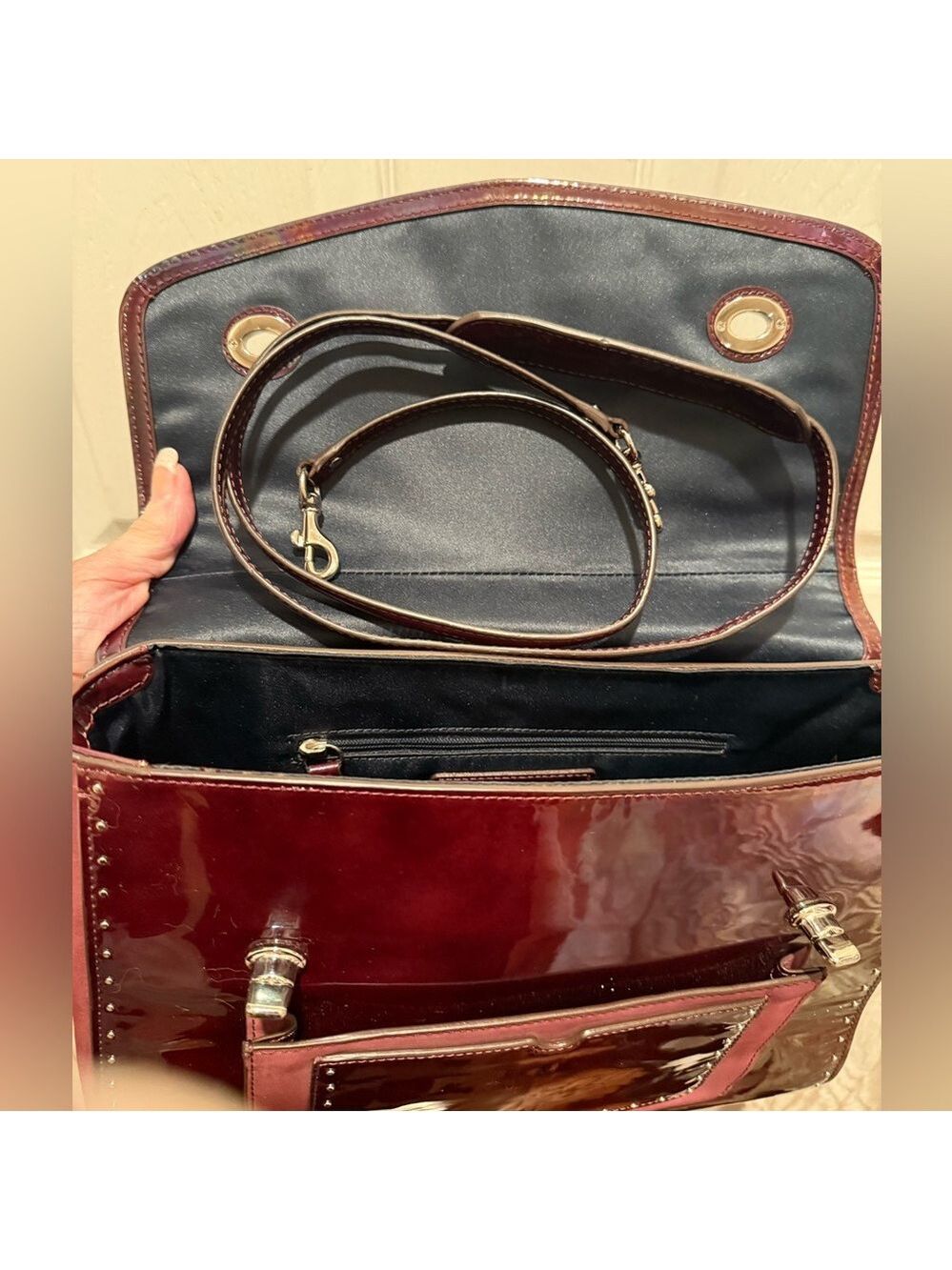 COACH POPPY EDITORIAL EXOTIC LEATHERS VICTORIA SATCHEL RARE LIMITED EDITION - Picture 7 of 16